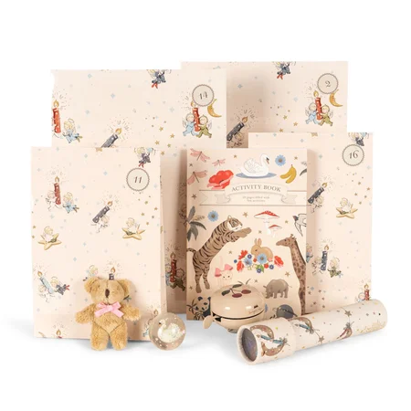 Konges Sløjd Pakkekalender med 24 Gaver, Beige