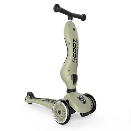 Scoot and Ride 2-i-1 Løbehjul, Highway Kick 1 - Olive