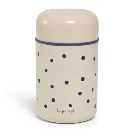 Konges Sløjd thermo madbeholder, Ocean/Blue dot