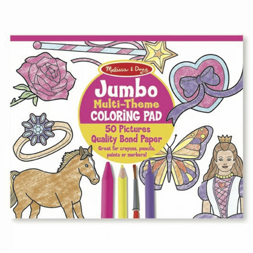 Melissa and Doug jumbo malebog, pink