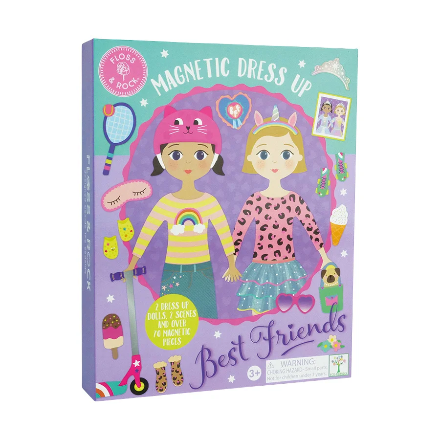 Floss & Rock magnetisk påklædningsdukker, bedste venner