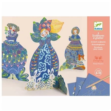 Djeco scratch kort, Smukke kjoler