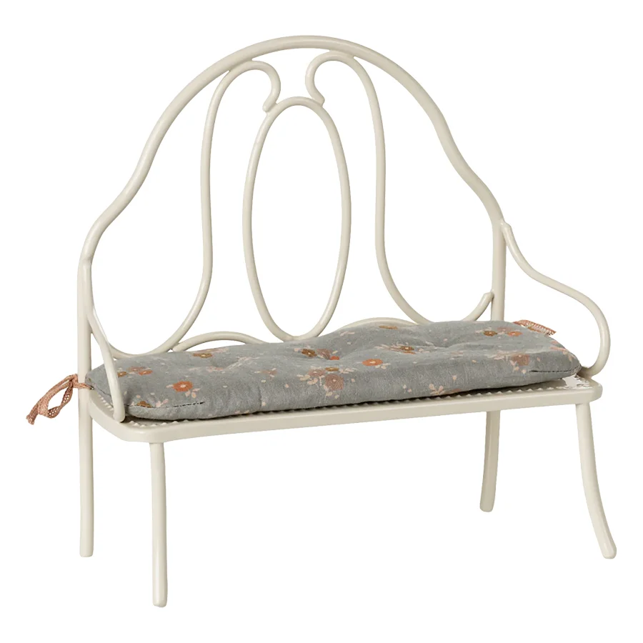 Maileg Vintage Bænk, Råhvid