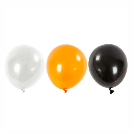 CC Hobby balloner , sort, hvid og orange