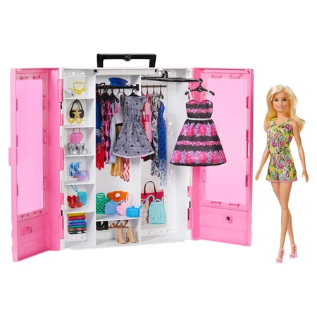 Barbie garderobeskab, Ultimate Closet - inkl dukke og tøj