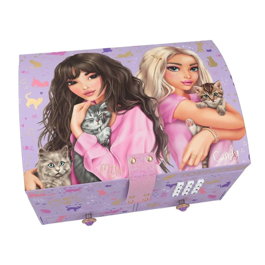 TOPModel smykkeskrin med kode og musik