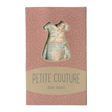 Maileg tøj til mor mus, mønstret kjole