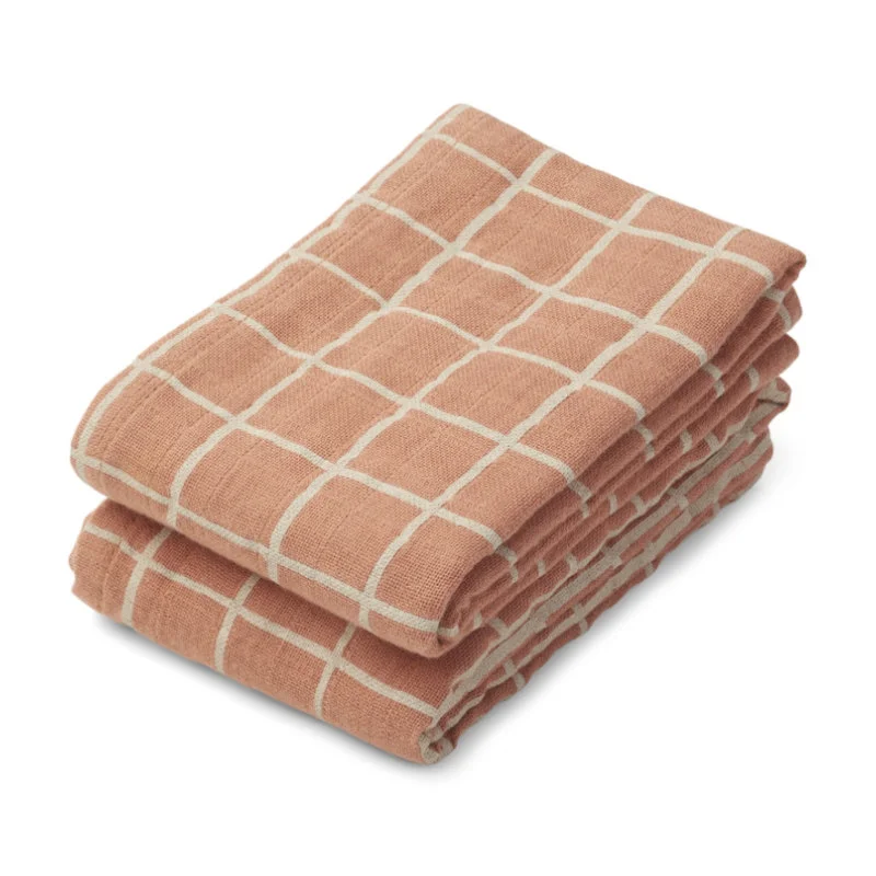 Liewood 2-pak stofbleer, Check/tuscany rose