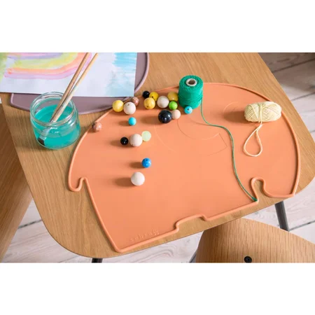 Sebra silicone dækkeserviet, elefant - toasted orange