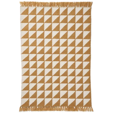 Liewood gulvtæppe, Berlin - Triangle/golden caramel