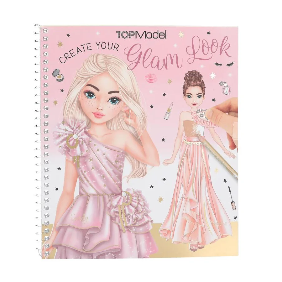TOPModel Dress me up stickers malebog, Glam look