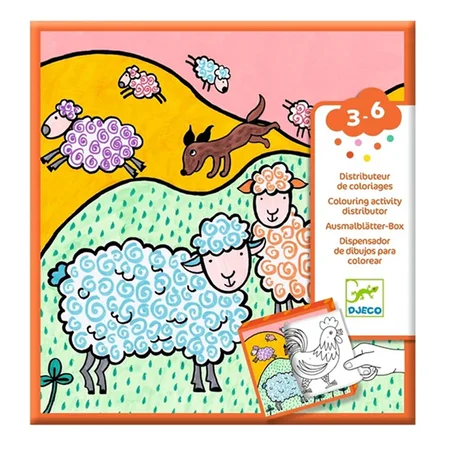 Djeco Farve Og Aktivitetsbog, Farm