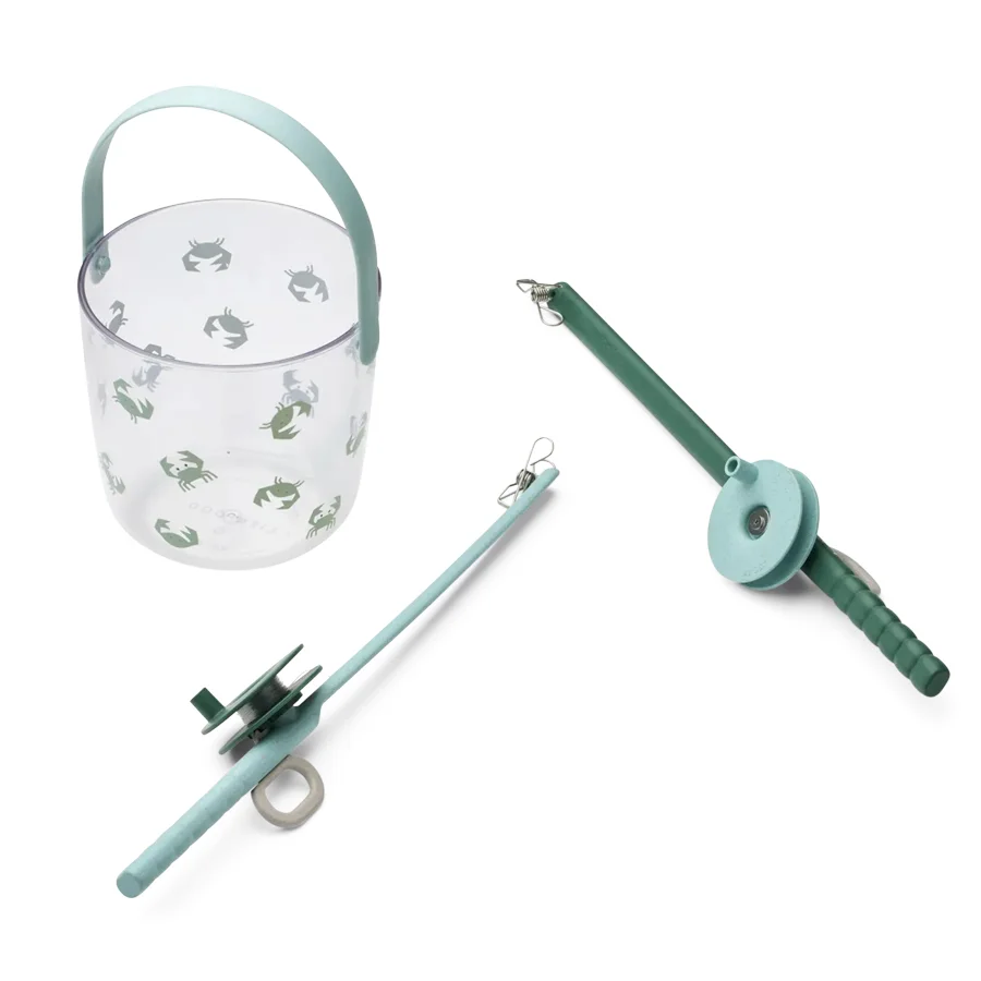 Liewood Cora spandsæt med fiskestang, crab/sandy