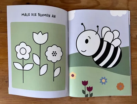 Aufgaben- und Malbuch für Kinder ab 3 Jahre