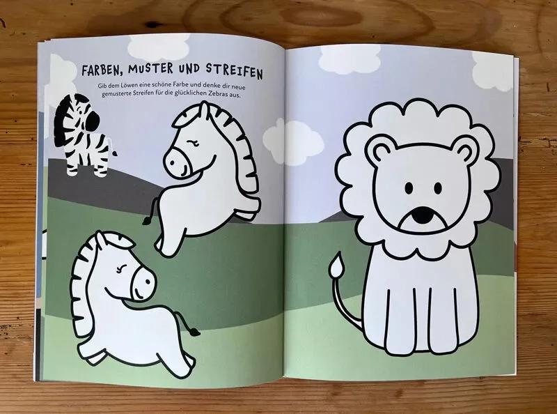 Aufgaben- und Malbuch für Kinder ab 3 Jahre