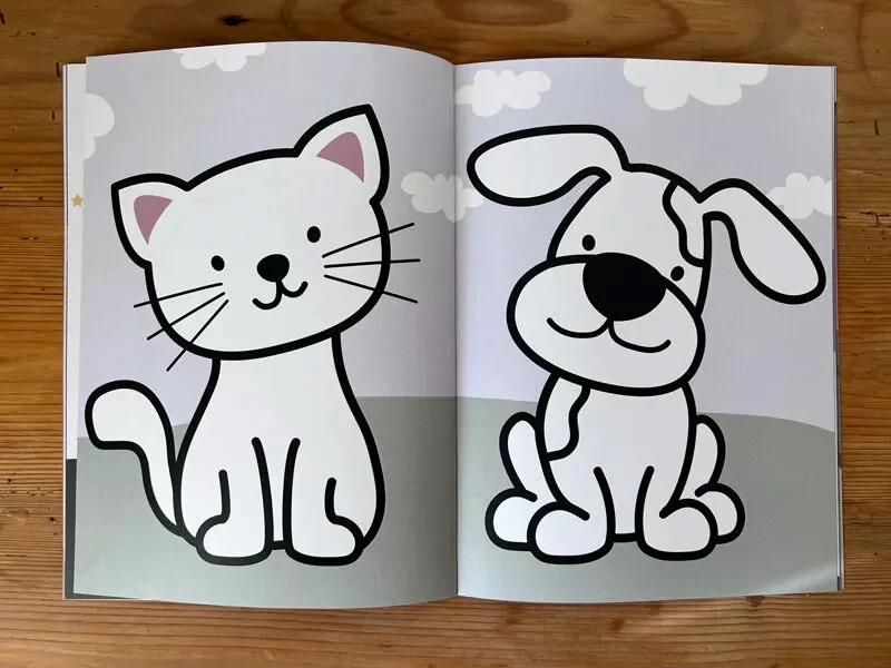 Aufgaben- und Malbuch für Kinder ab 2 Jahre