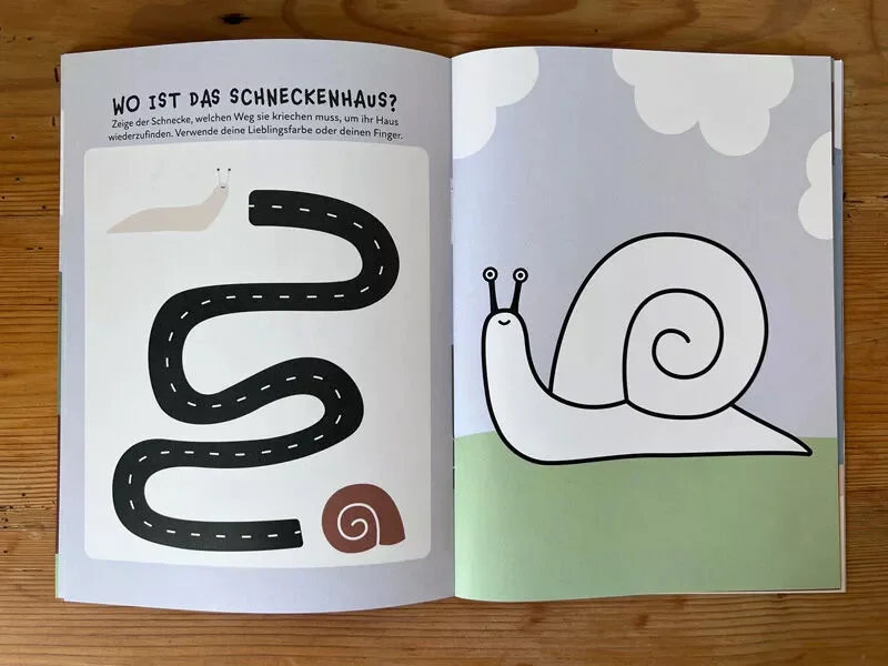 Aufgaben- und Malbuch für Kinder ab 3 Jahre