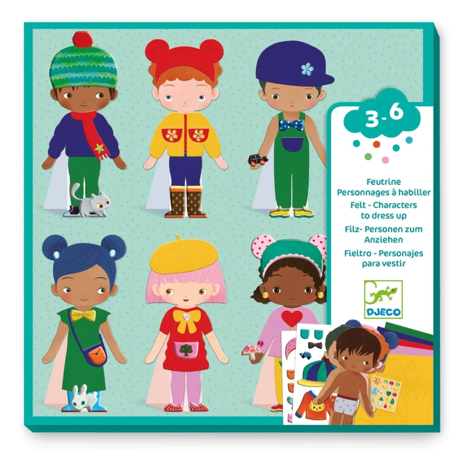 Djeco kreativ collage, klæd ud