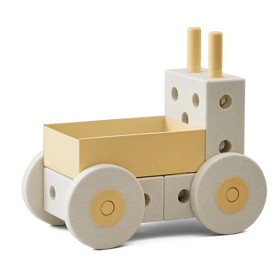 MODU 3-i-1 Gåvogn Baby Walker - Sand Grey/Honey Yellow