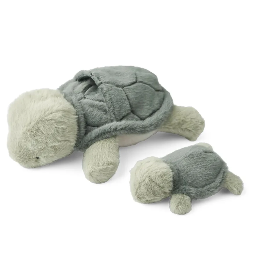 Liewood Berto og Baby skildpadde bamse, faune green