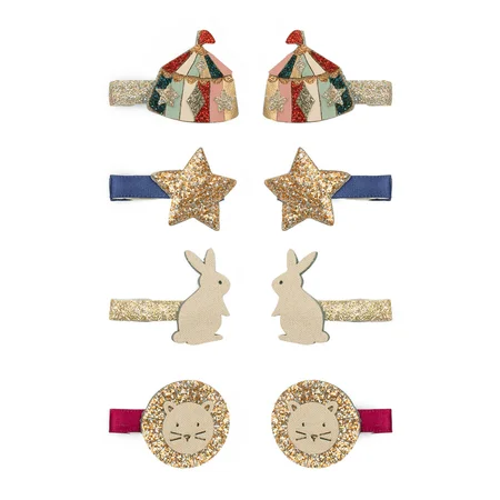 Mimi & Lula 8er-Set Haarspangen, Mini Circus