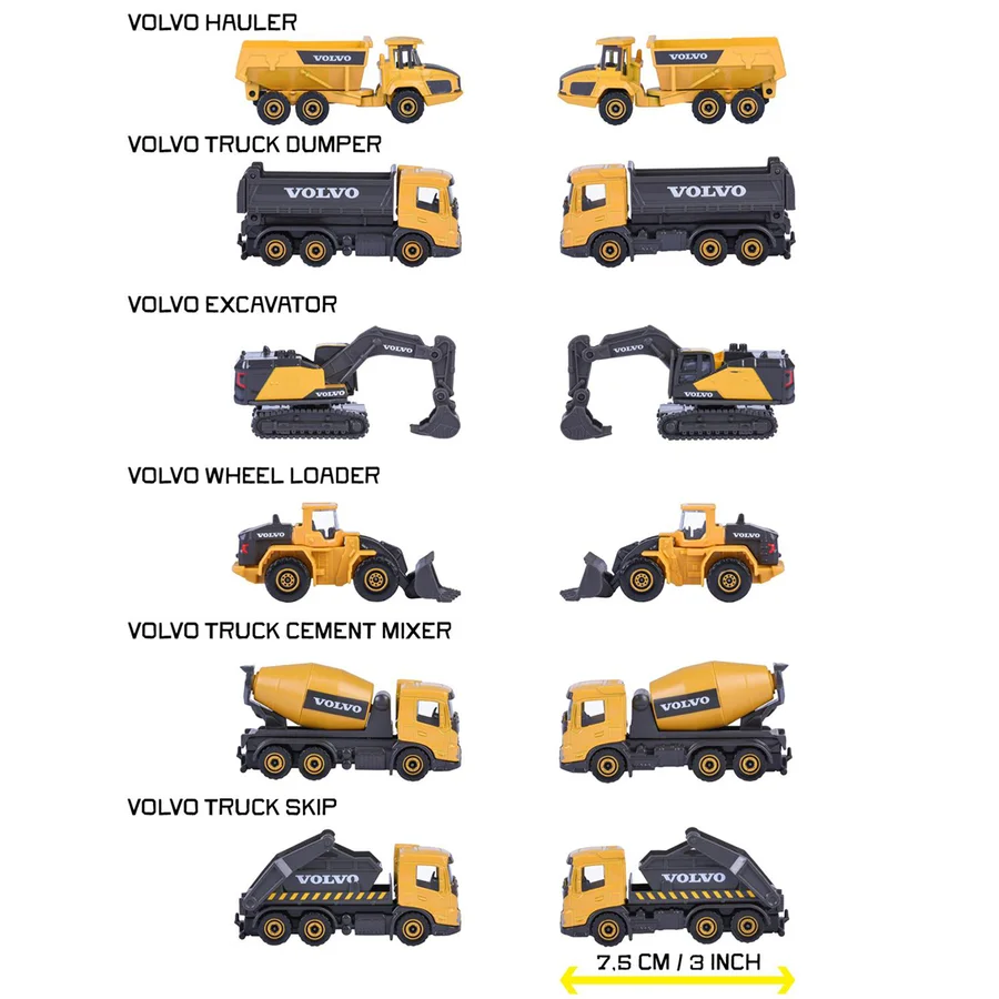 Majorette Volvo Construction Premium, verschiedene Varianten