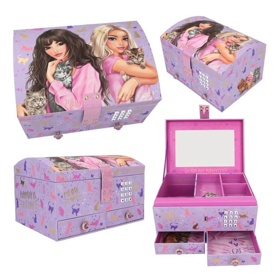 TOPModel smykkeskrin med kode og musik