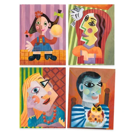 Djeco Inspired by, Collage Pablo Picasso Quadratische Köpfe
