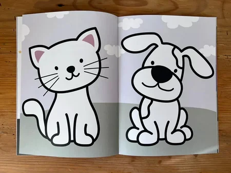 Aufgaben- und Malbuch für Kinder ab 2 Jahre