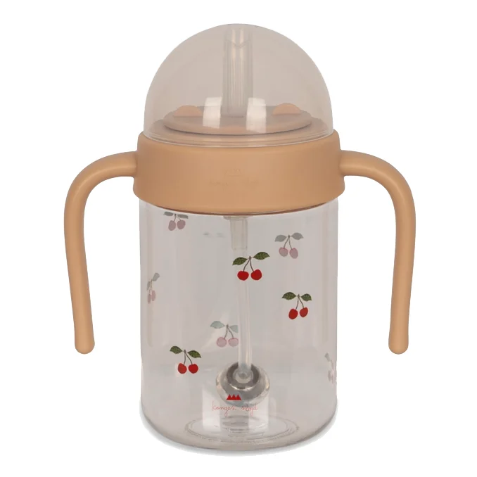 Konges Sløjd babyflaske med håndtag, cherry