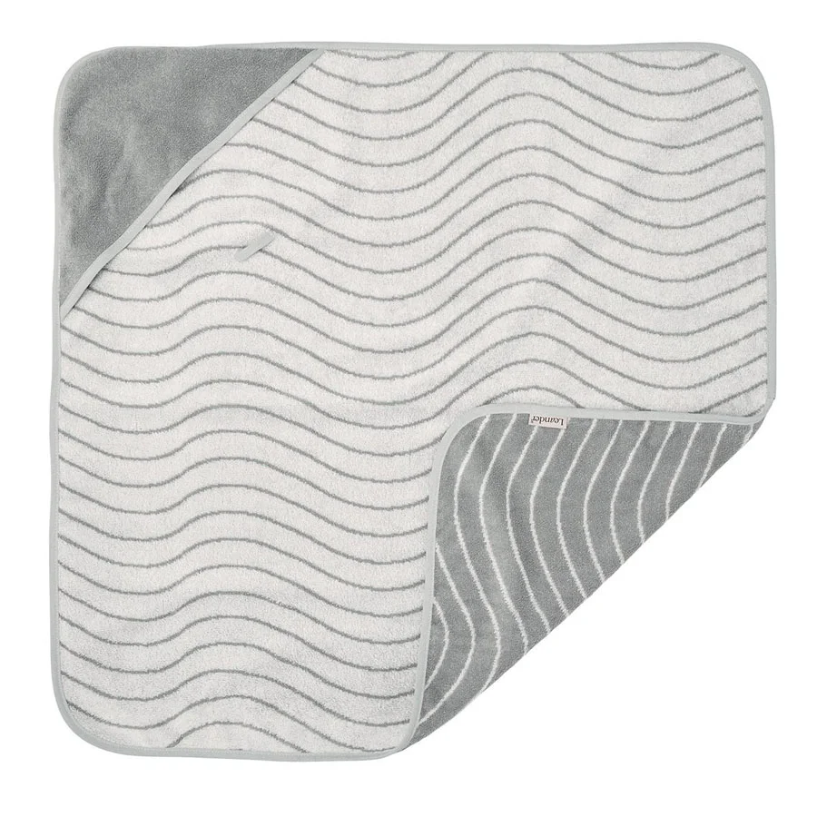 Leander Kapuzen-Handtuch, organic, Woodland cool grey