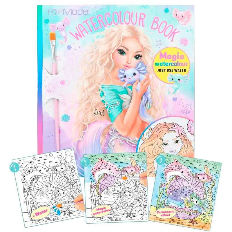 TOPModel water colour bog, mermaid