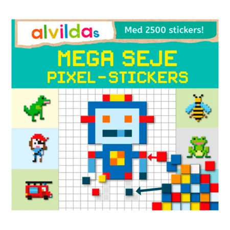 Alvildas mega seje pixel-stickers