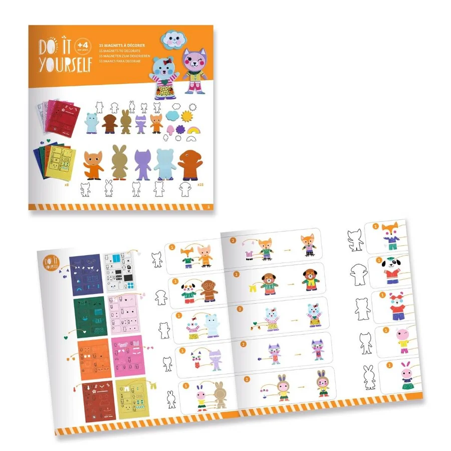 Djeco DIY – Magnete, Funky Familie