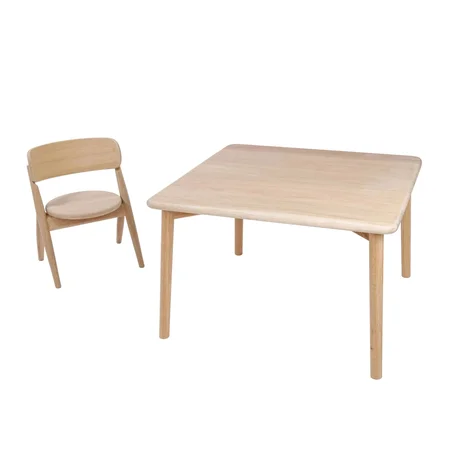 CurveLab quadratischer Kindertisch - Eiche