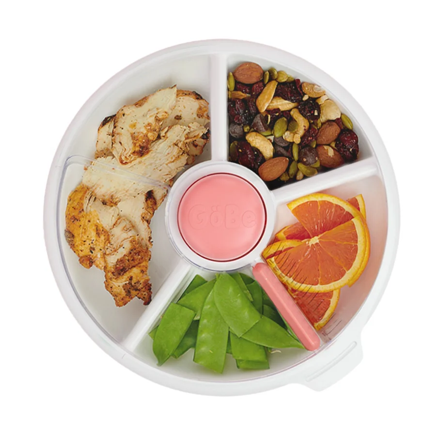 GoBe Kids stor spinner snackbox, koral pink