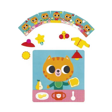 Janod Magnetspil, The Daily Routines Cat