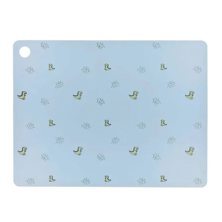 OYOY Tischset Theo Dino, pale blue