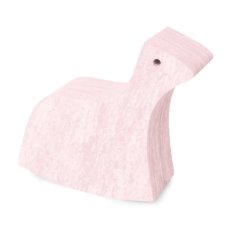 bObles hest, marmor - lys rosa