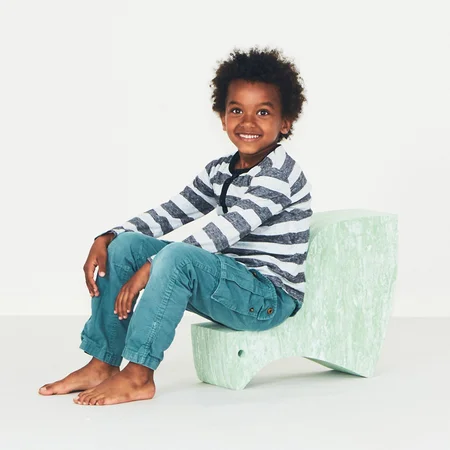 bObles hest, marmor - lys rosa