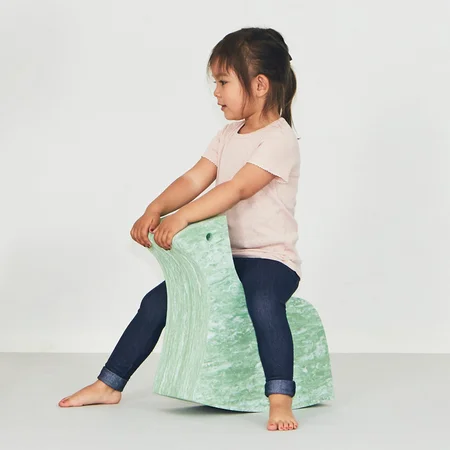 bObles hest, marmor - lys rosa