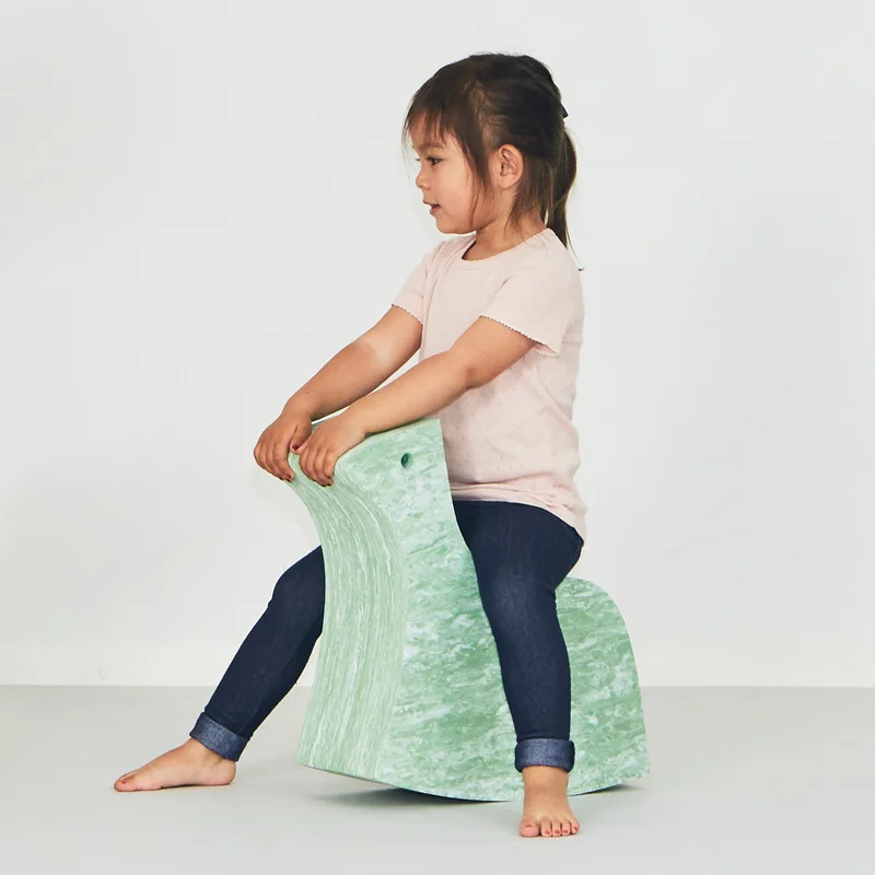 bObles hest, marmor - lys rosa