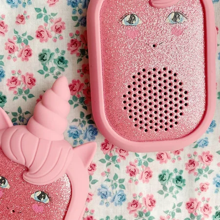 Konges Sløjd Glitter enhjørninge walkie talkie, sparkling pink