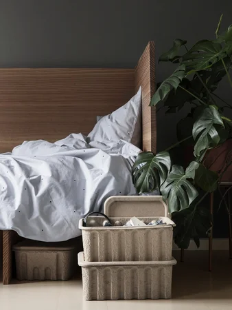 Ferm Living paper pulp box- sæt med 2