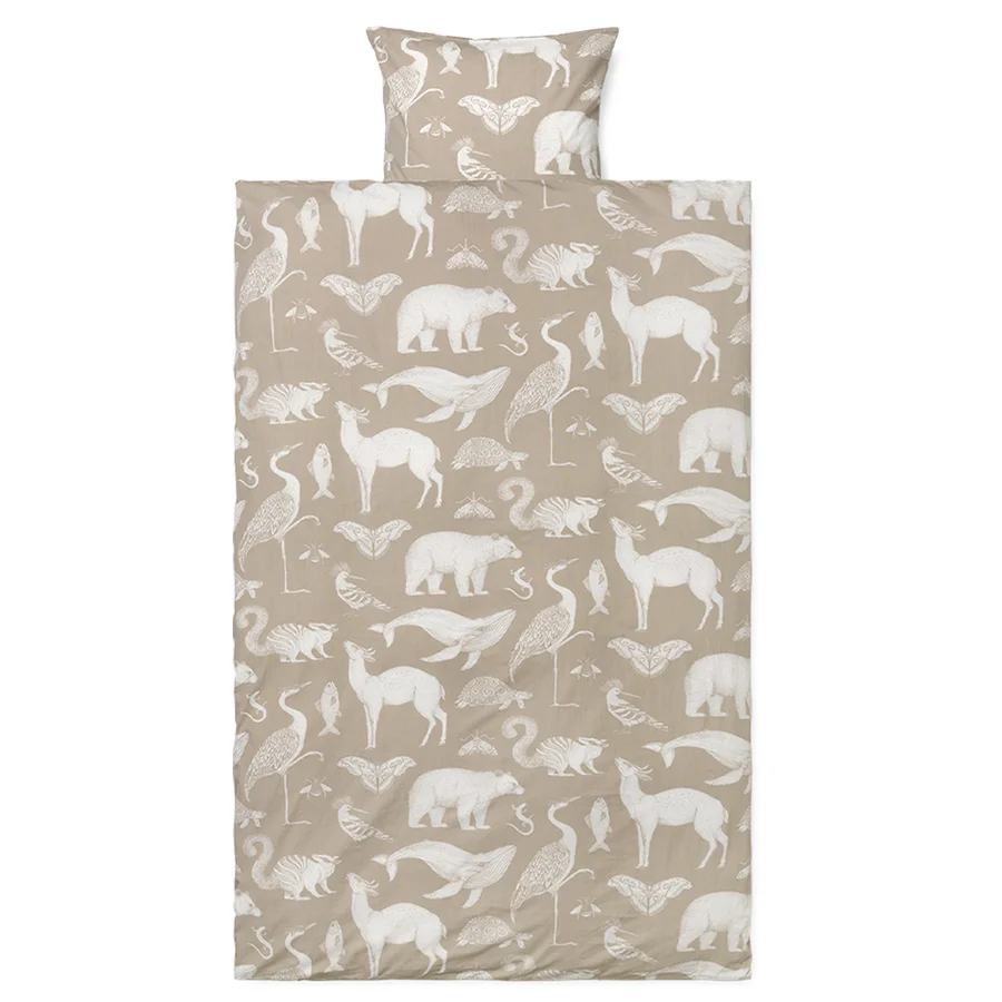 Ferm Living voksen sengetøj, Katie Scott - sand