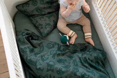 Sebra babysengetøj, Forest - bottle green