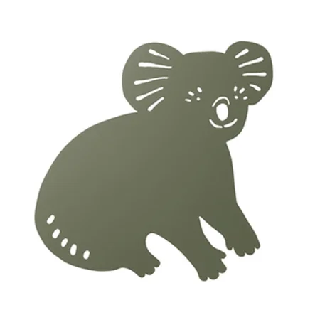 Ferm Living væglampe, koala - dark olive
