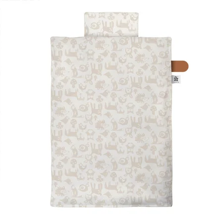 Sebra junior sengetøj, Forest straw beige