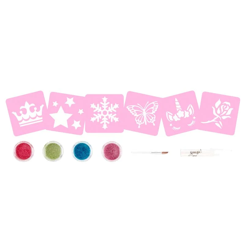 Souza glitter tattoo sæt