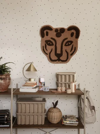 Ferm Living tufted tæppe, Leopard